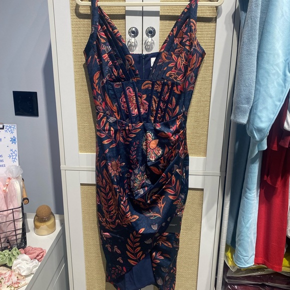 Floral Navy Dress - Picture 2 of 2